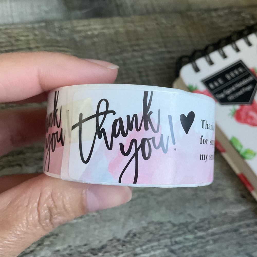 120 Thank You For Supporting My Small Business Stickers